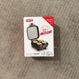 Brand New Never Used Dash Egg Bite Maker - Aqua and Black